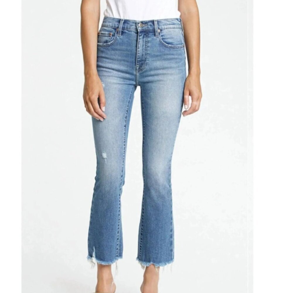 pistola Light Blue High-Rise Flare Jeans